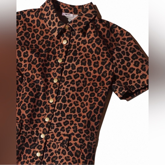 THE KIT l Heidi Jumpsuit | Spot Me - nwt size small leopard - Picture 2 of 10